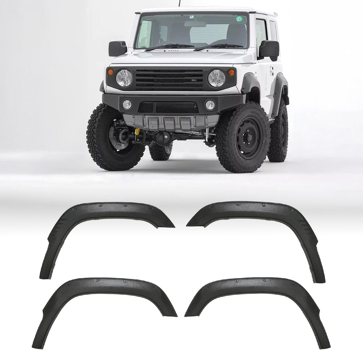 Black Fender Flare Kit for Suzuki Jimny JB64 2018+
