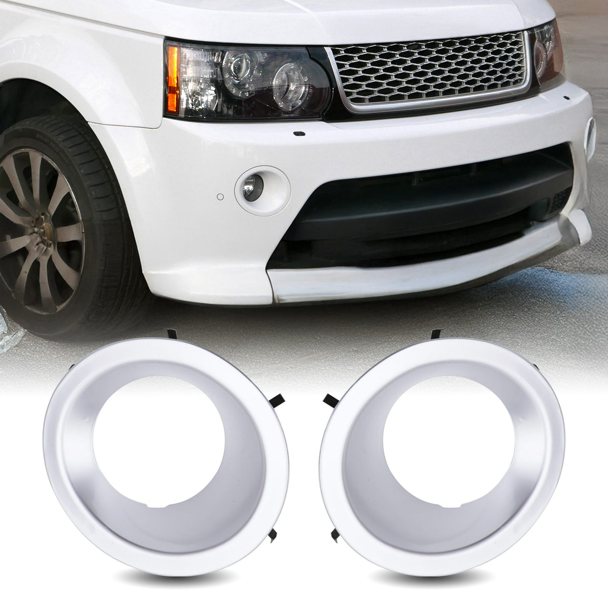 Front Fog Light Surrounds for Range Rover Sport L320 Autobiography 10-13