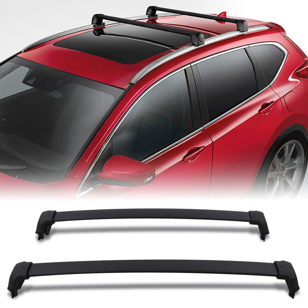 Black Roof Cross Bars for Honda CR-V MK5 17-21