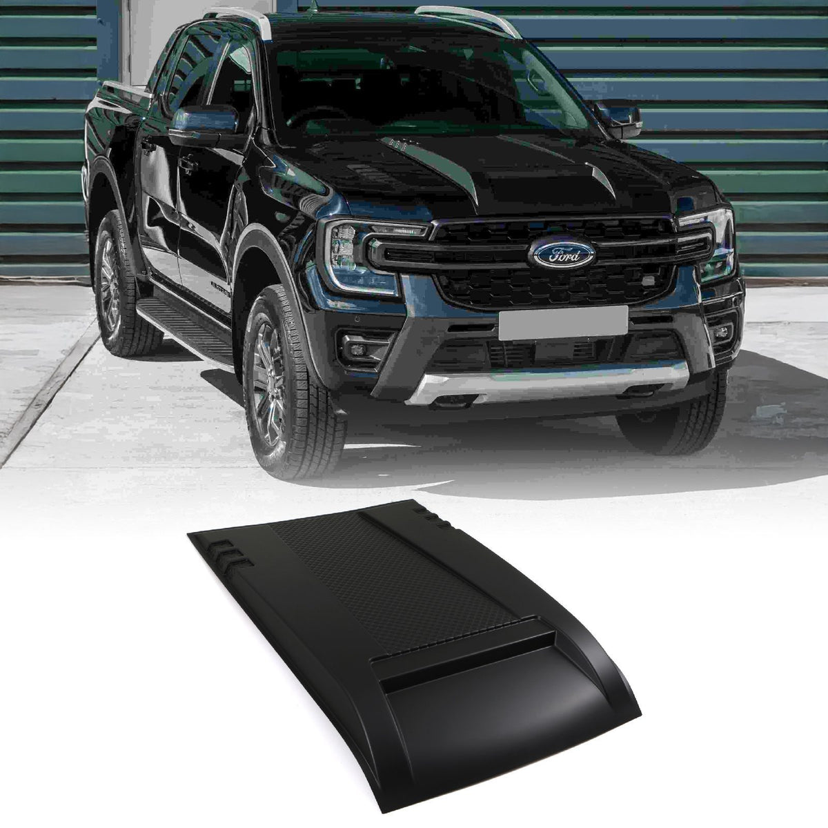 Matte Black Bonnet Scoop Cover for Ford Ranger T9 2023+