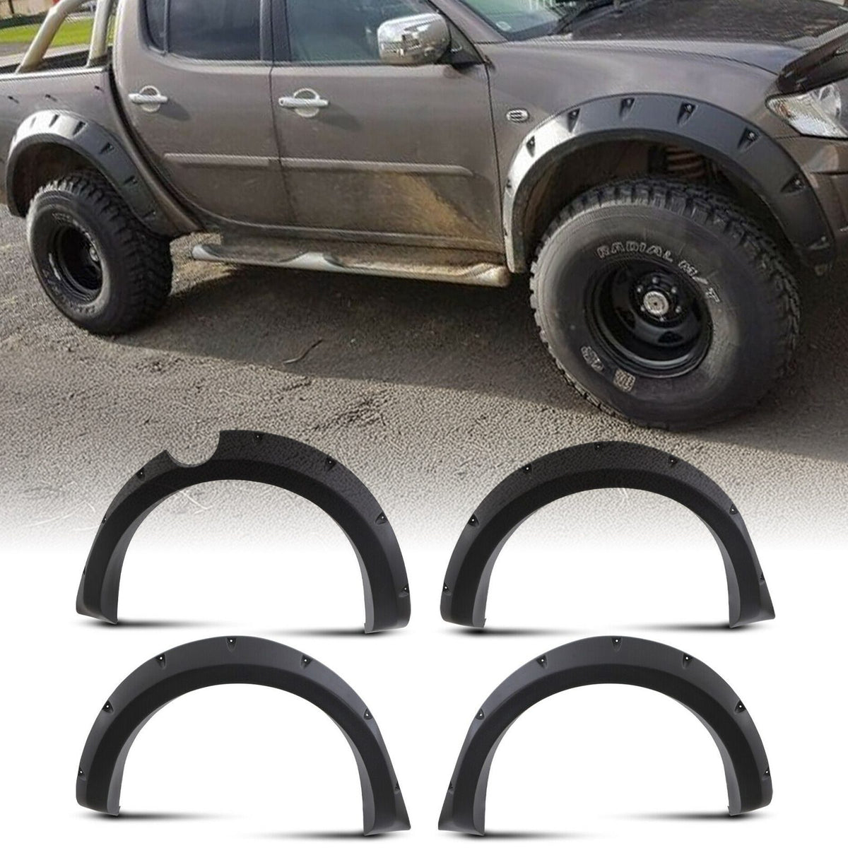 Fender Flares for Mitsubishi L200 Triton 05-15
