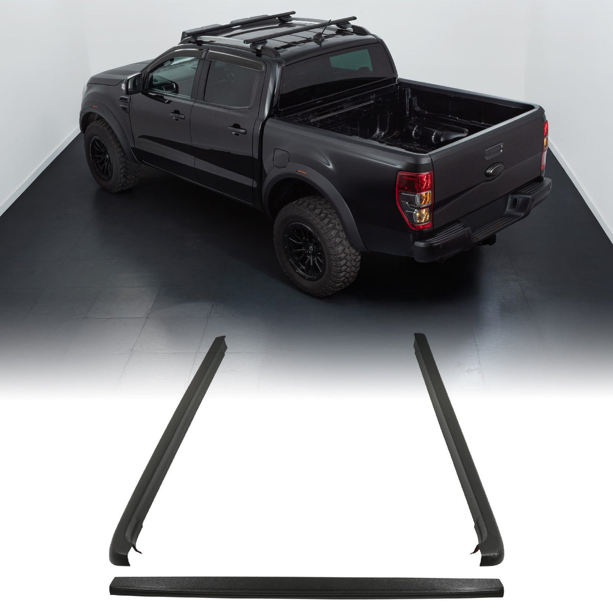 Protective Bed Rail Caps for Ford Ranger T6 T7 T8 2012-2021
