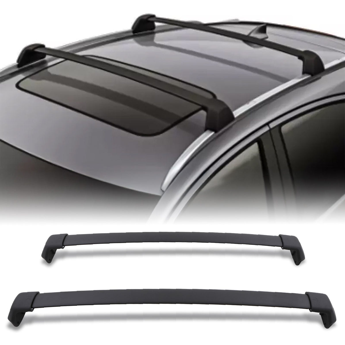 Black Roof Cross Bars for Honda CR-V MK4 12-16