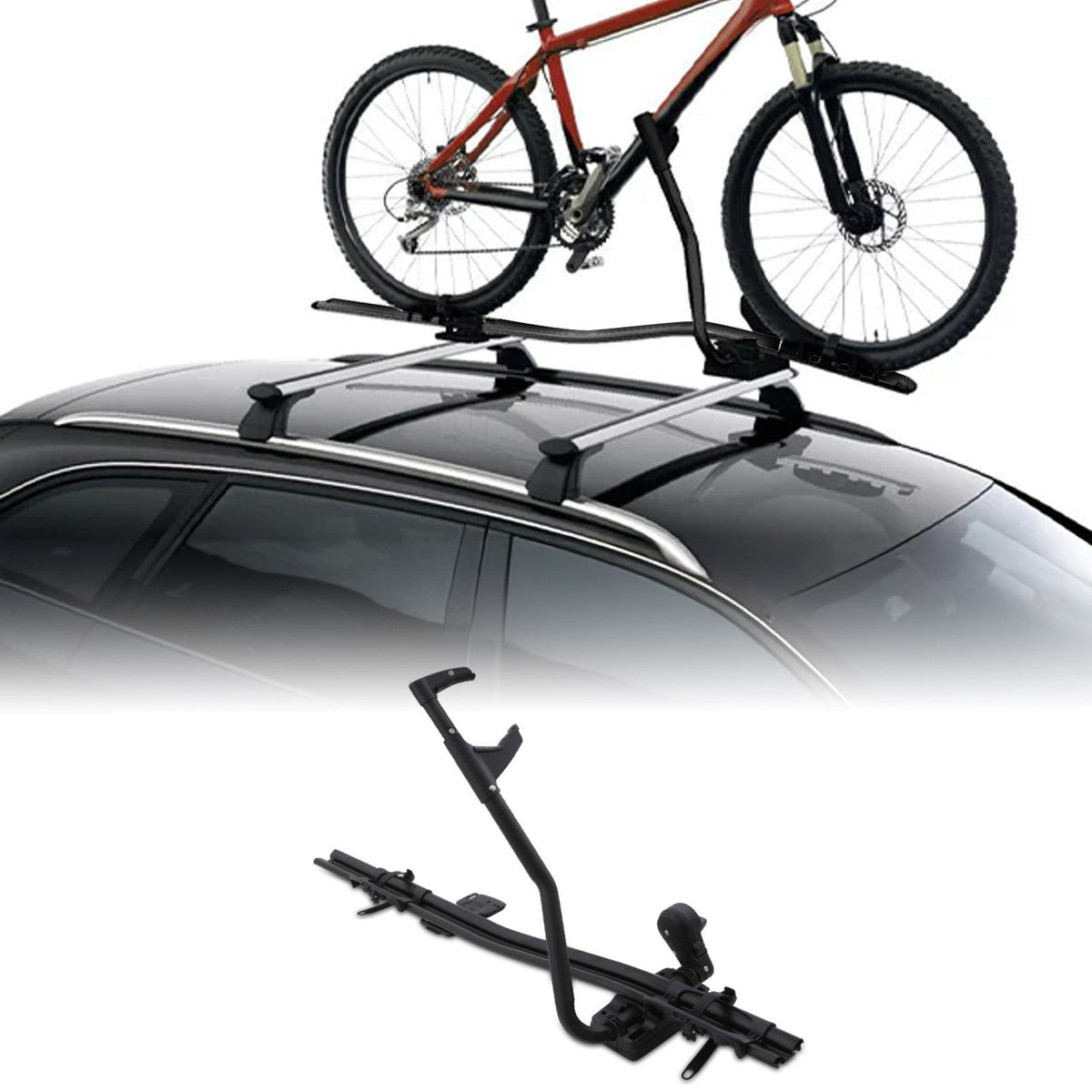 Universal Roof Mounting Car Bike Carrier for 1 x Bike