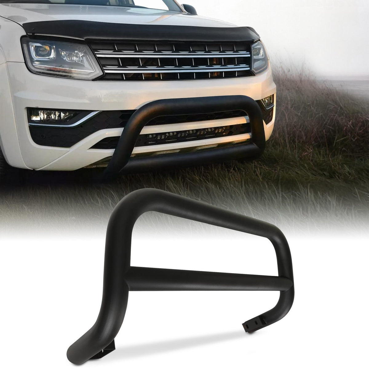 Matte Black Bull Bar for VW Amarok 2010-2020