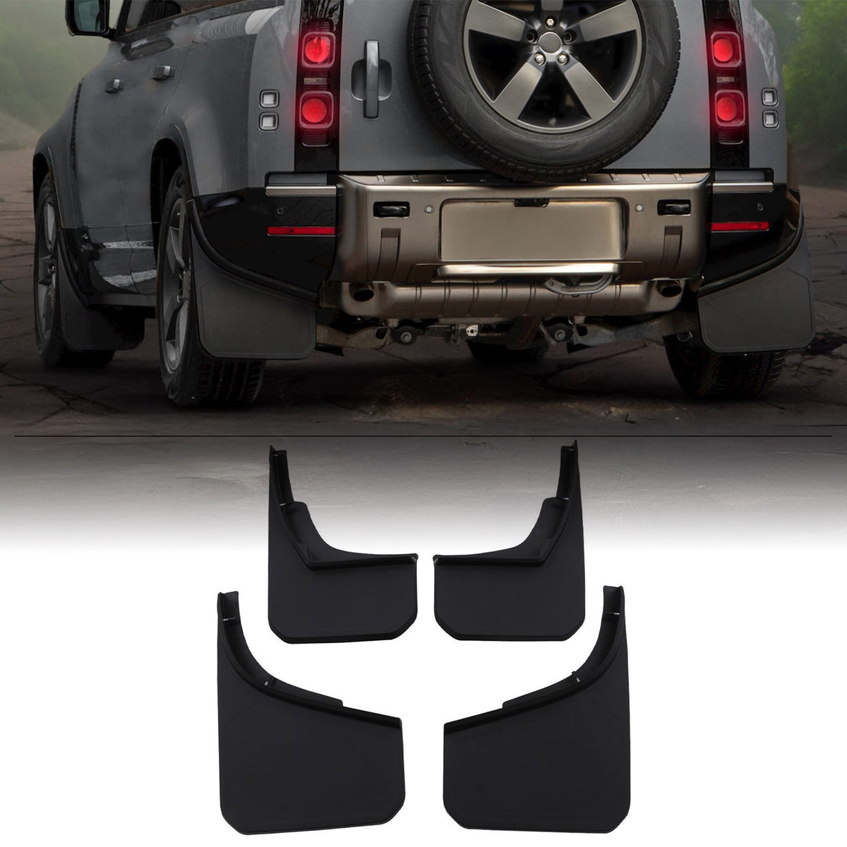 Wide Mud Flaps Kit for Land Rover Defender L663 2020+