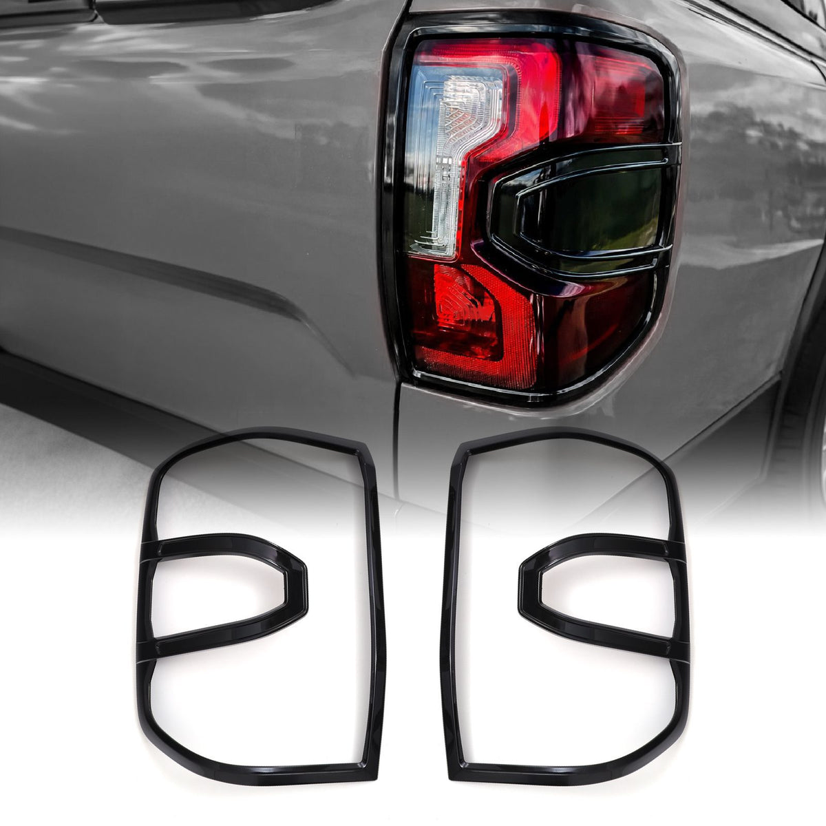 Gloss Black Tail Light Trims for Ford Ranger T9 2022+