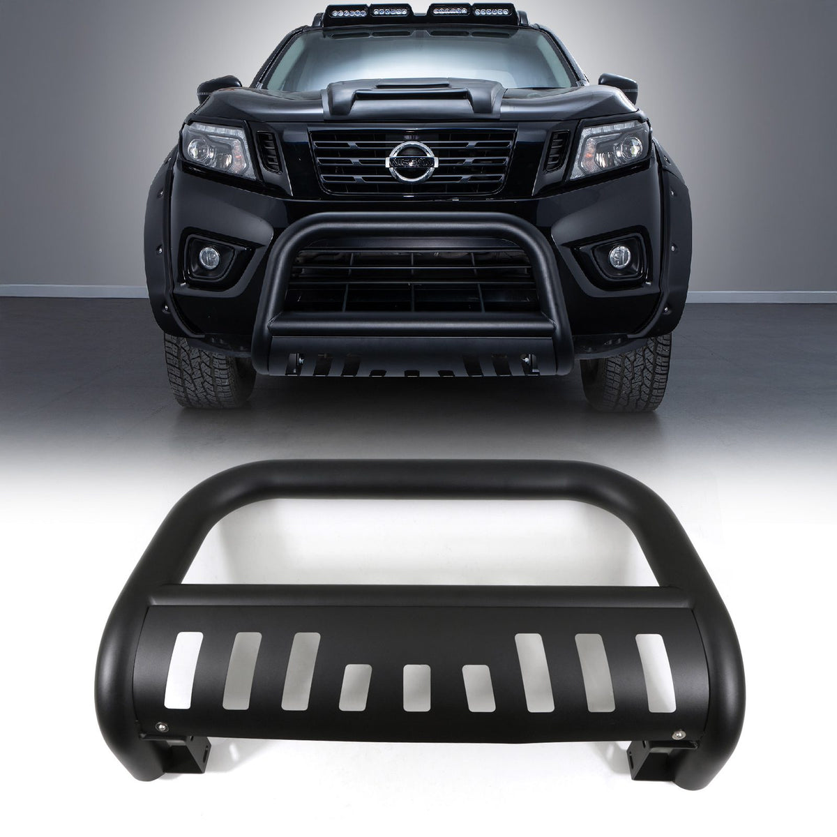 Black Bull Bar for Nissan Navara D23 NP300 14-21