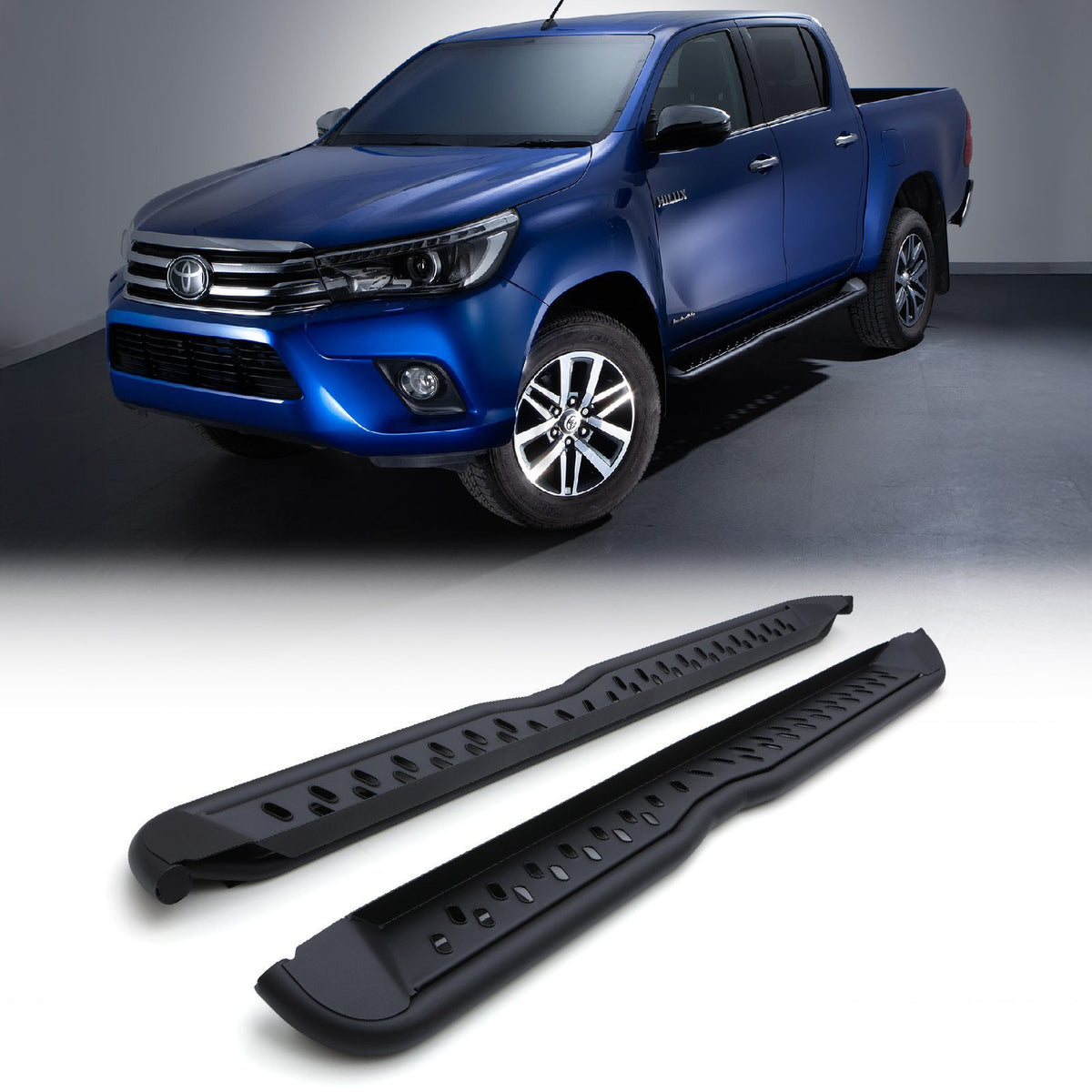 TRD Style Side Steps for Toyota Hilux Revo MK8 2015+