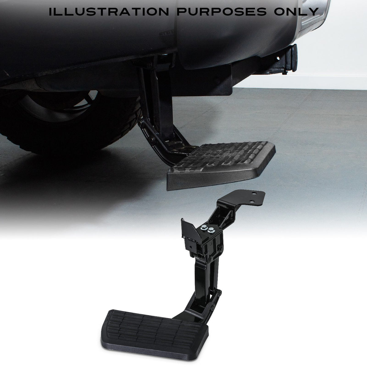 Rear Retractable Bumper Step for VW Amarok MK1 MK2 2010+
