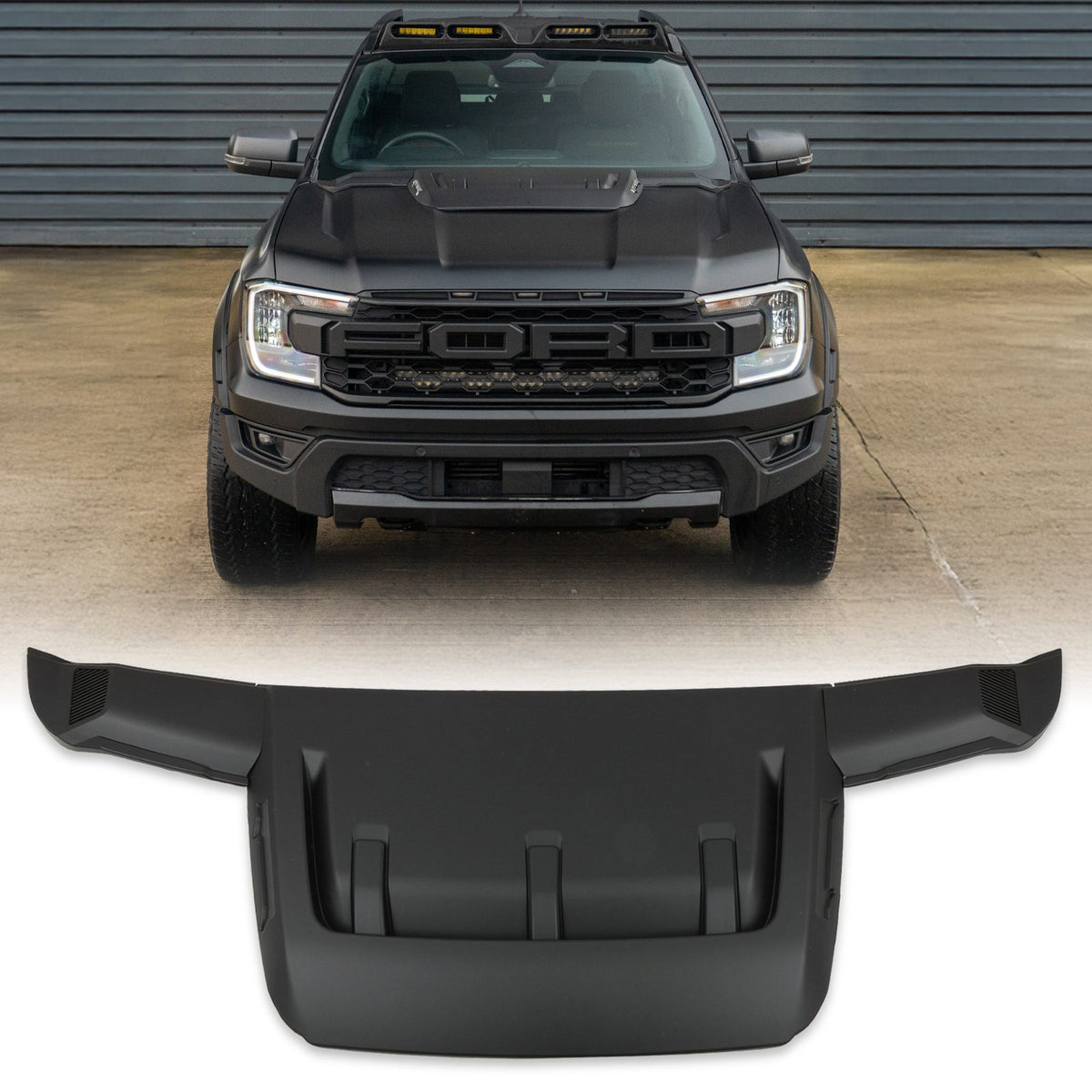 Matte Black Bonnet Scoop for Ford Ranger T9 2023+