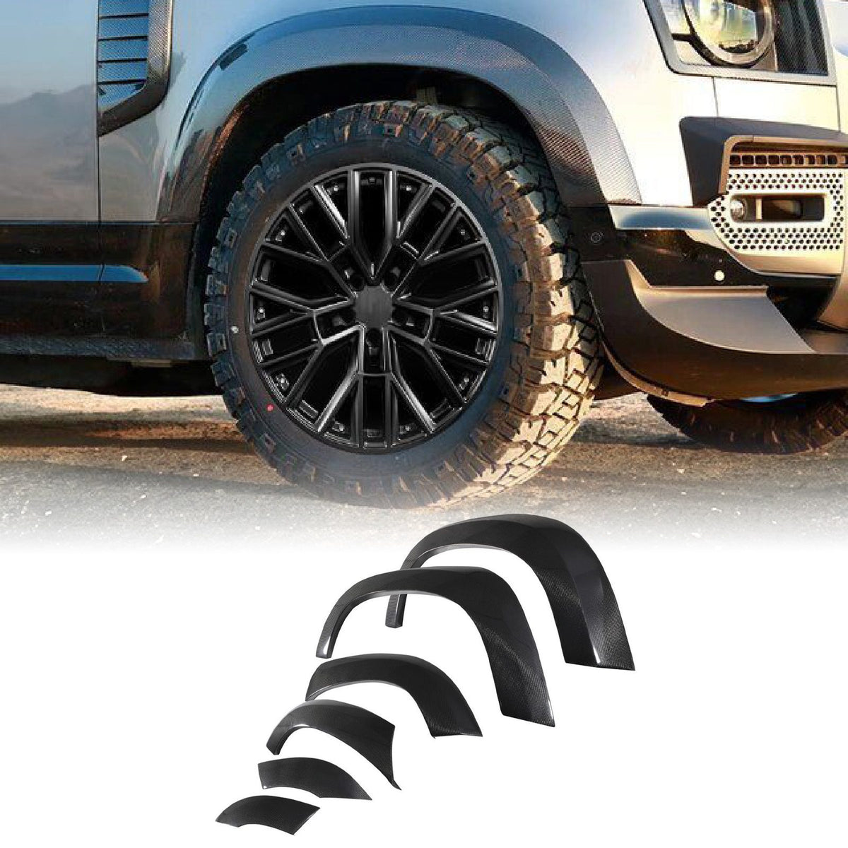 Carbon Fibre Fender Flare Kit for Land Rover Defender L663 110 2020+