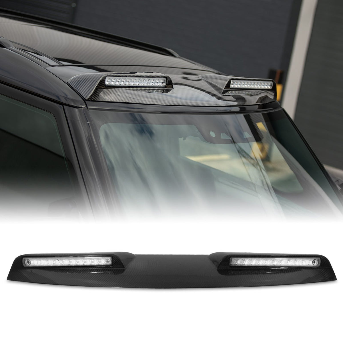Carbon Fibre Roof Light for Land Rover Defender 90 L663 2020+