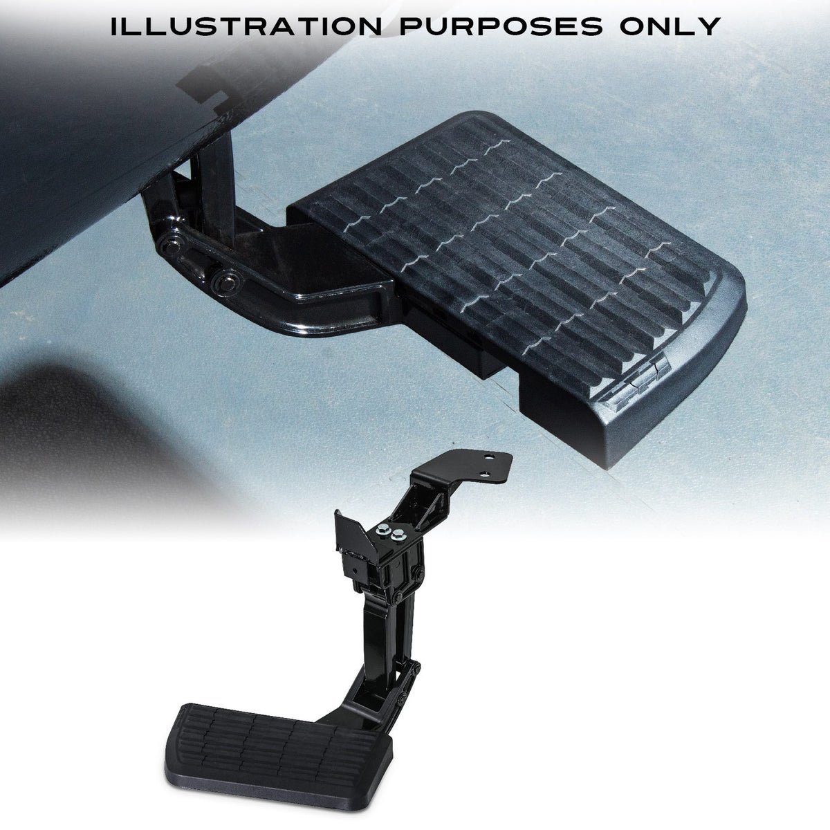 Rear Retractable Bumper Step for Mitsubishi L200 Triton Series 4 5 6 2005+