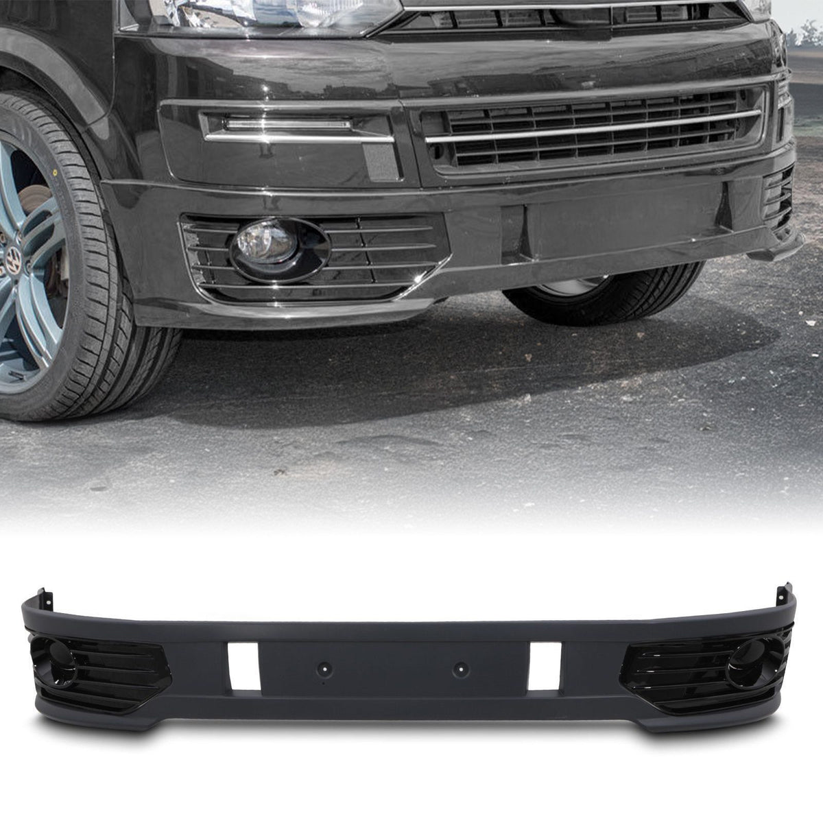 Sportline Look Front Splitter for VW Transporter T5.1 10-15