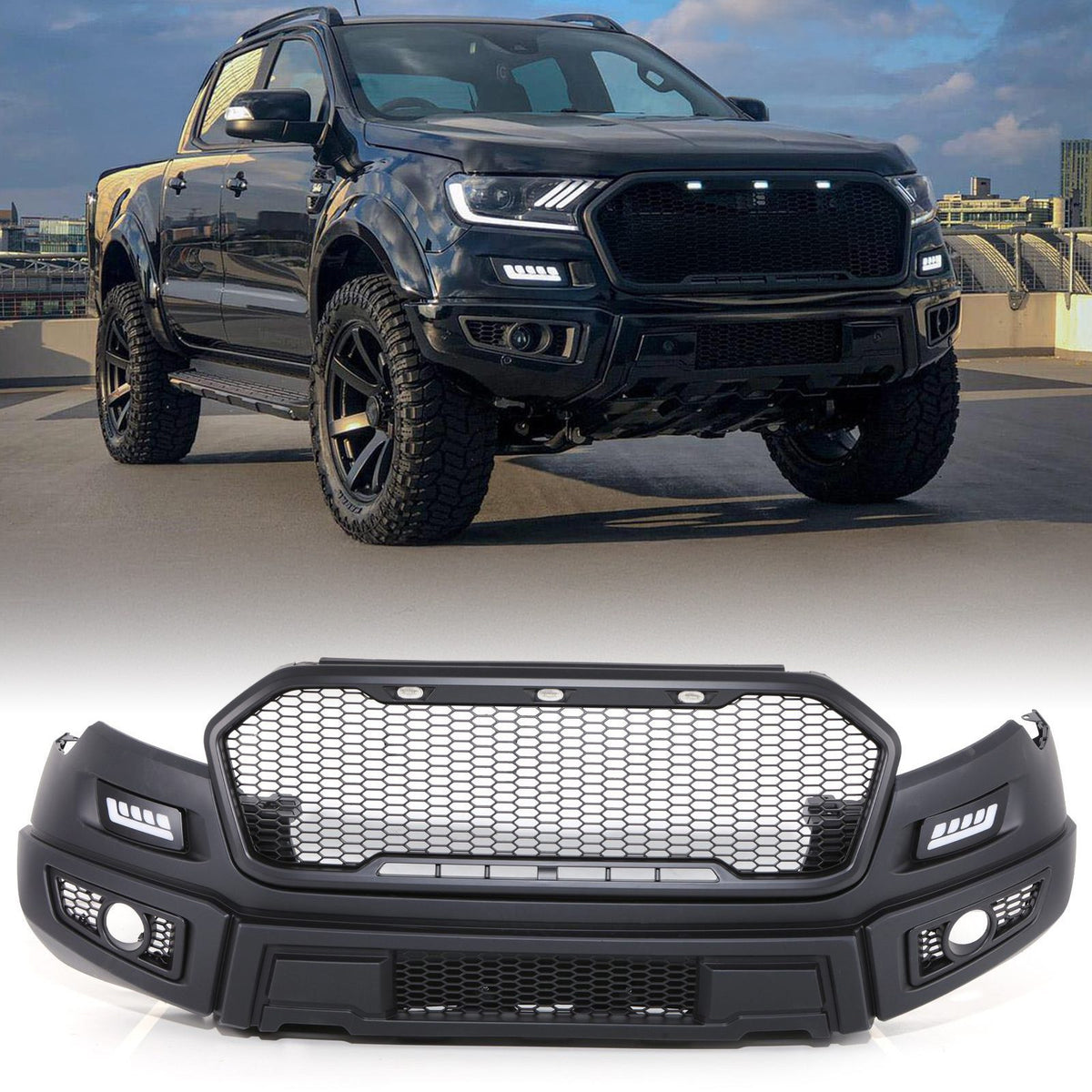 Raptor Style Front Bumper for Ford Ranger T7 & T8 15-22
