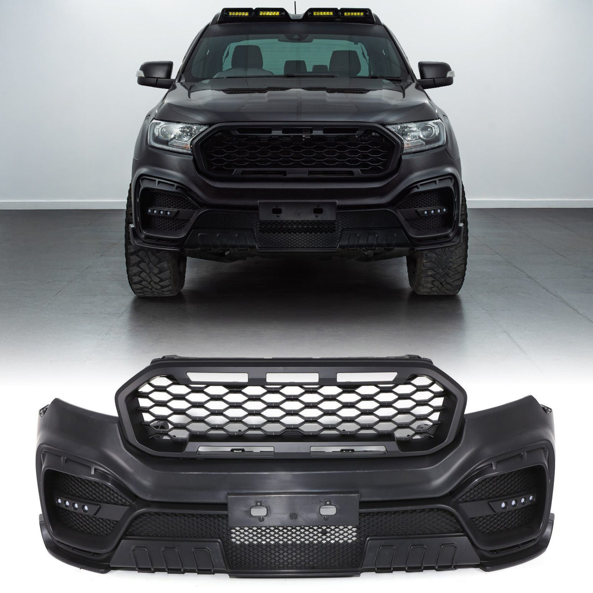 AMG Style Front Bumper & Grille for Ford Ranger T7 & T8 15-22