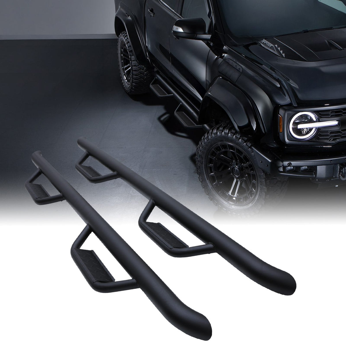 Bronco Style Side Steps for Ford Ranger T6 T7 T8 2012-2022