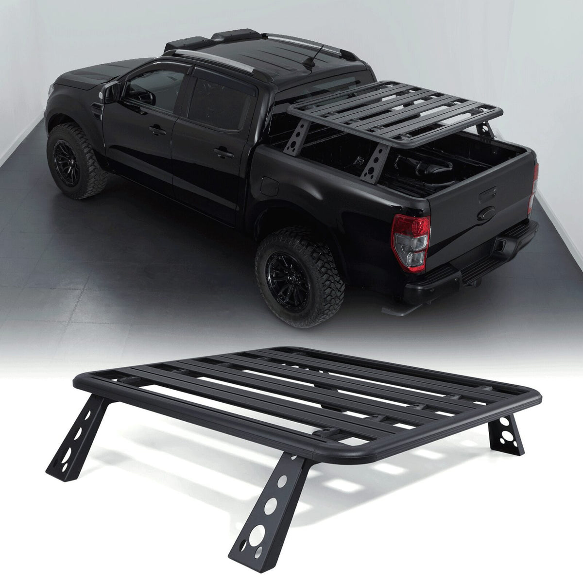 Truck Bed Cargo Storage Rack for Ford Ranger T6 T7 T8 12-22