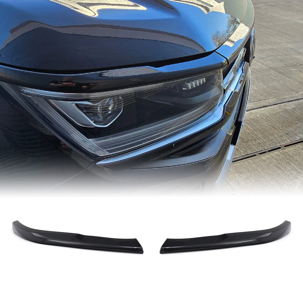 Gloss Black Headlight Trims for VW Amarok MK2 2023+