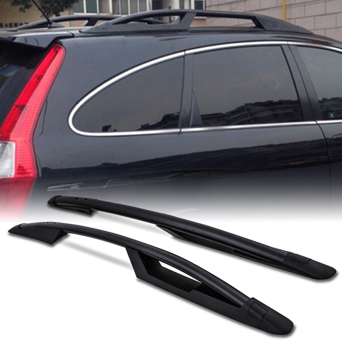 Black Aluminium Roof Rails for Honda CR-V MK3 07-11