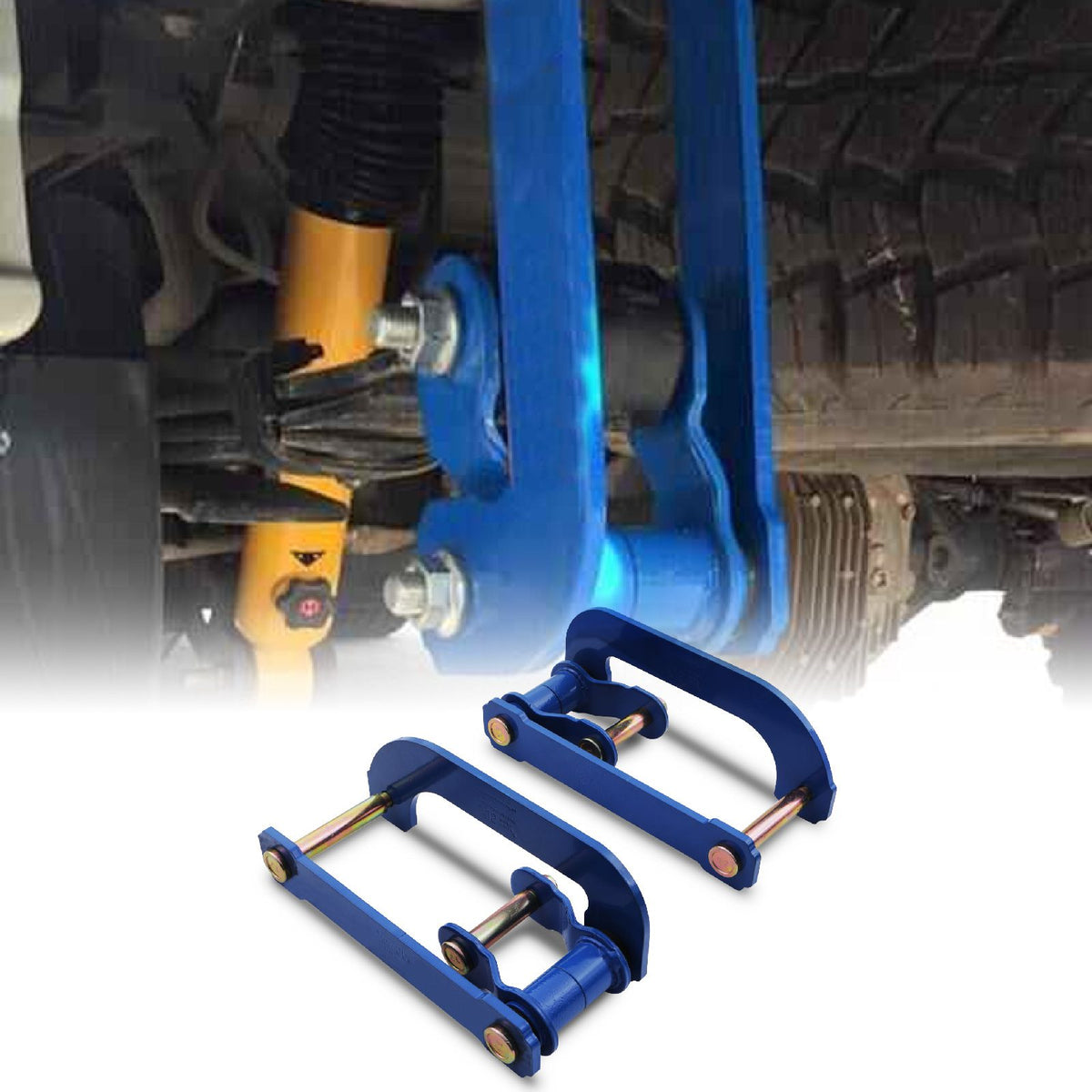 2" Rear Lift Shackles for Nissan Navara D40 05-15