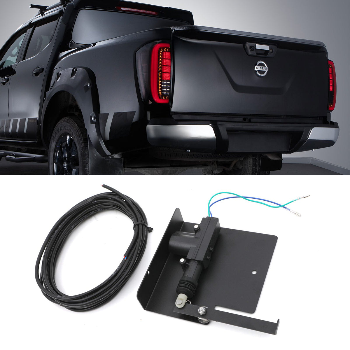 Rear Tailgate Central Locking Kit for Nissan Navara D23 NP300 14-21