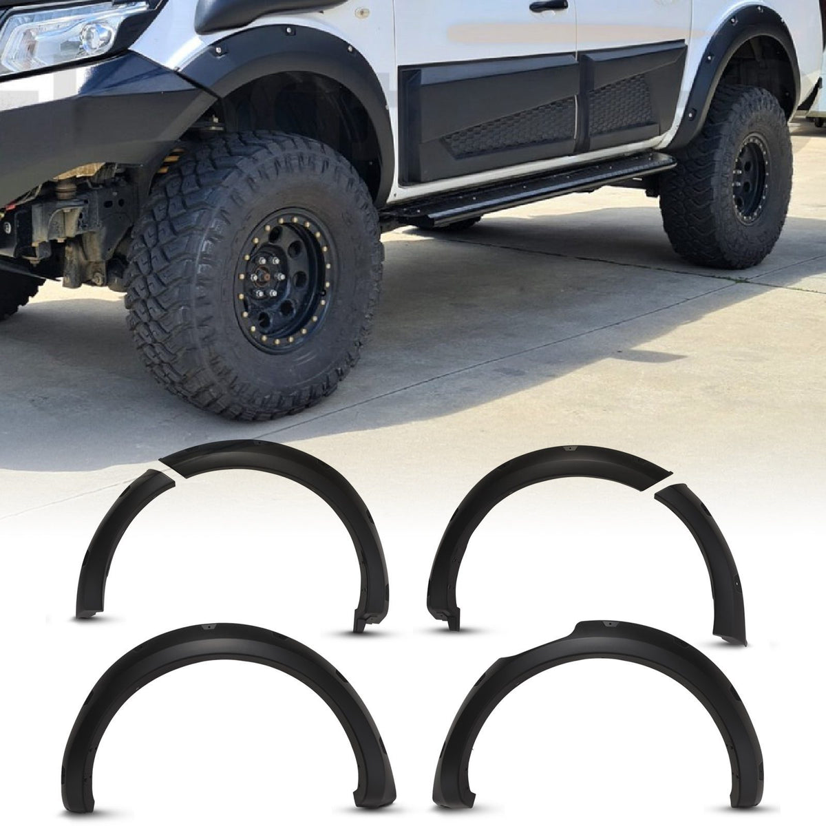 60mm Fender Flares for Nissan Navara D23 NP300 Facelift 2021+