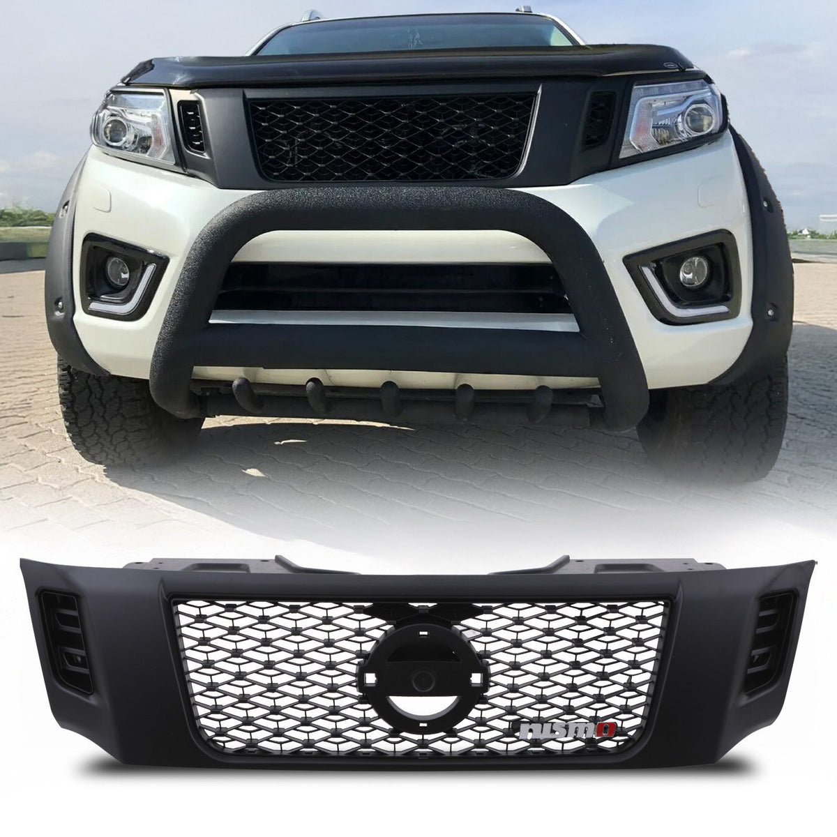 Black Nismo Grille for Nissan Navara D23 NP300 14-21