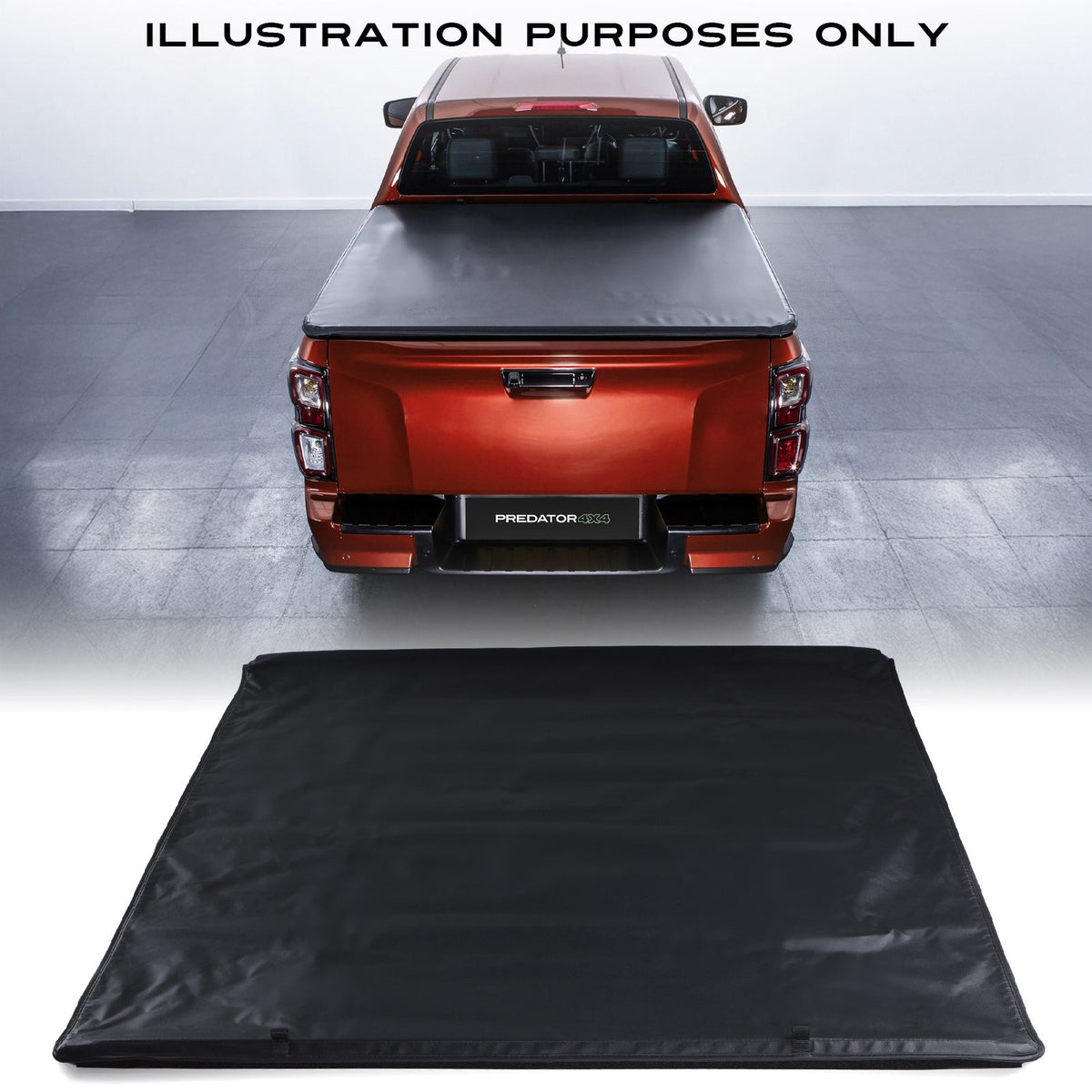 Locking Roll Top Soft Tonneau Cover for Nissan Navara D40 05-14