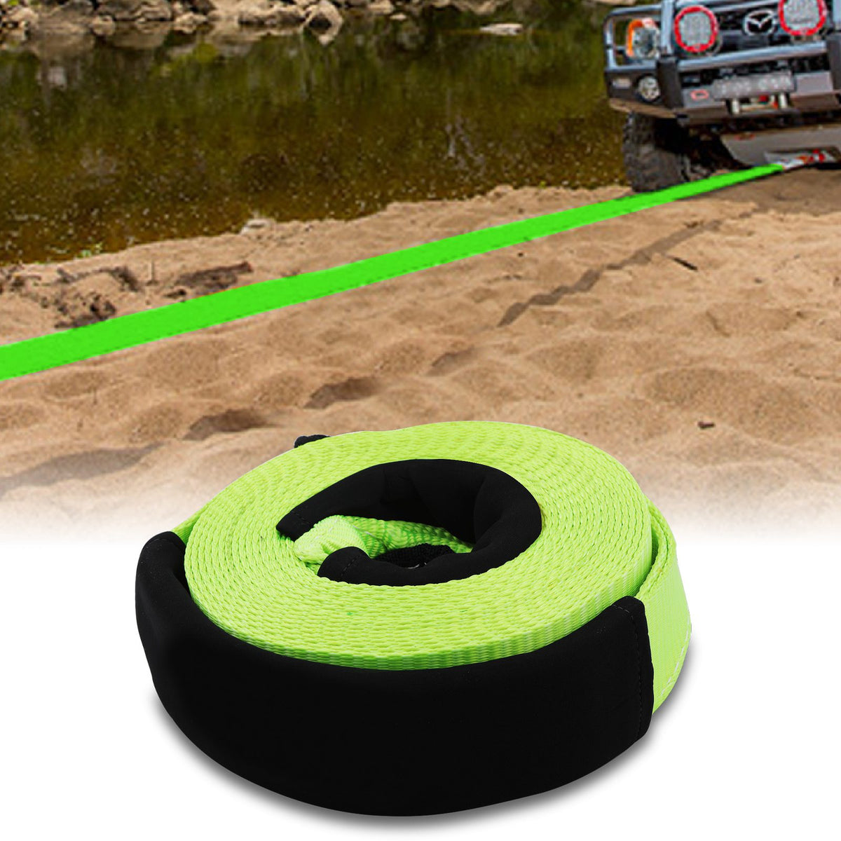 9 Metre 8 Ton Recovery Tow Rope Strap