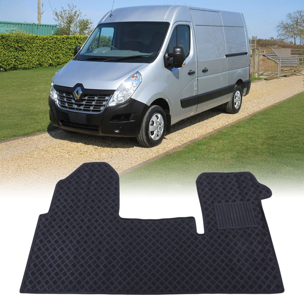 Rubber Van Floor Mat for Renault Master MK3 10-24