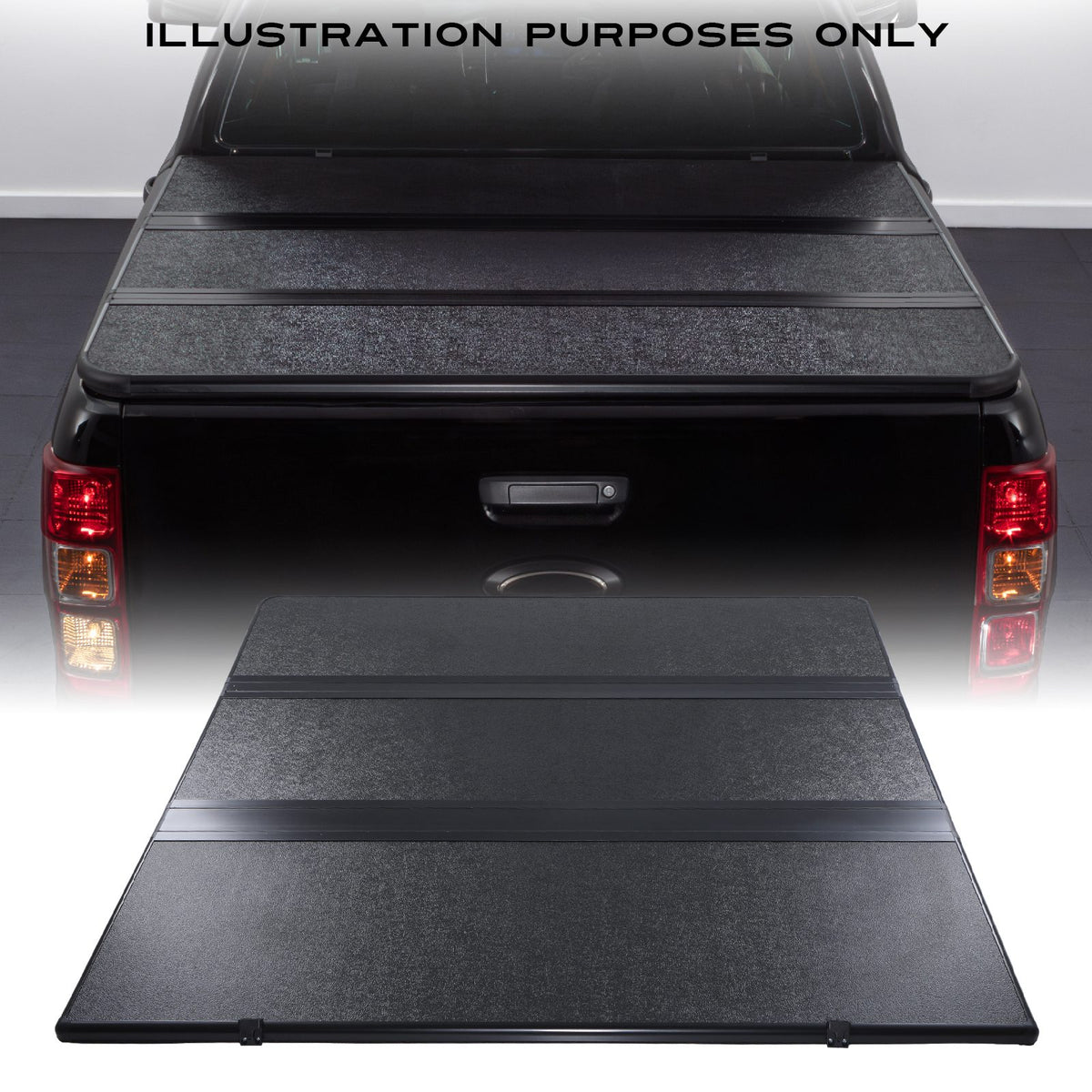 Tri-Fold Hard Tonneau Truck Bed Cover for Isuzu D Max RG 2021+