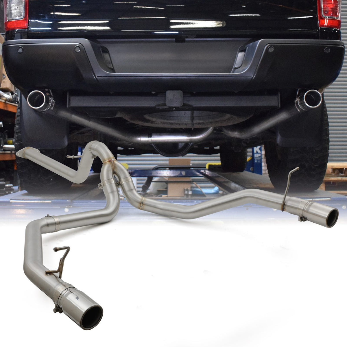Twin Exit Raptor Style Exhaust for Ford Ranger T8 3.2 TDCI 2019-2022