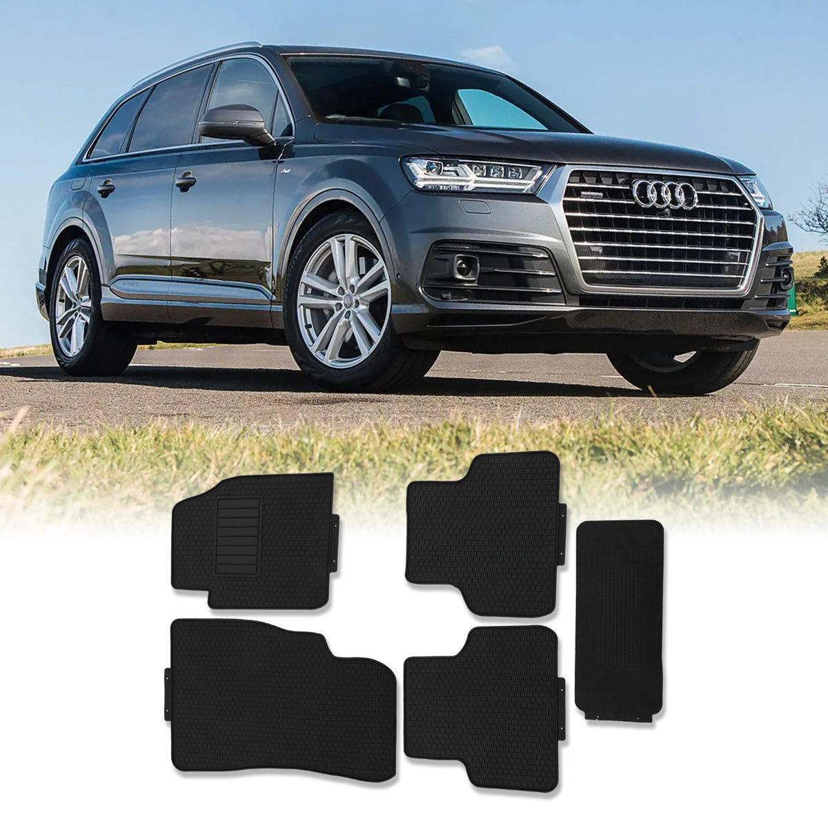 Rubber Floor Mats for Audi Q7 4M 2016+