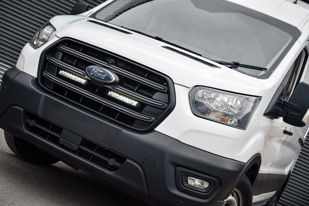 Stealth LED Ford Transit 2020+ Twin 10" Luminous LED Integration Grille Kit - 7,560 Lumens