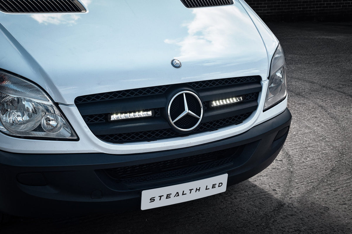 Stealth LED Mercedes Sprinter 2006-2013 Twin 10" Luminous LED Integration Grille Kit - 7,560 Lumens