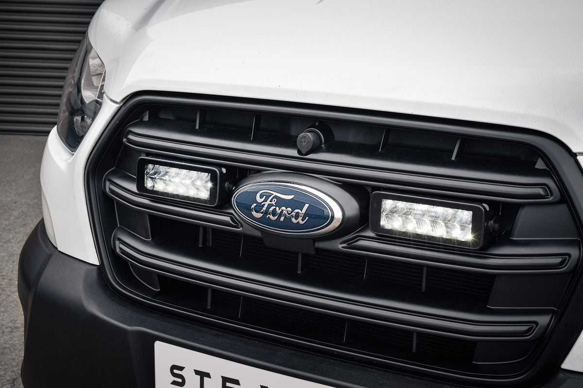 Stealth LED Ford Transit 2020+ Twin 7" Luminous LED Integration Grille Kit - 10,080 Lumens