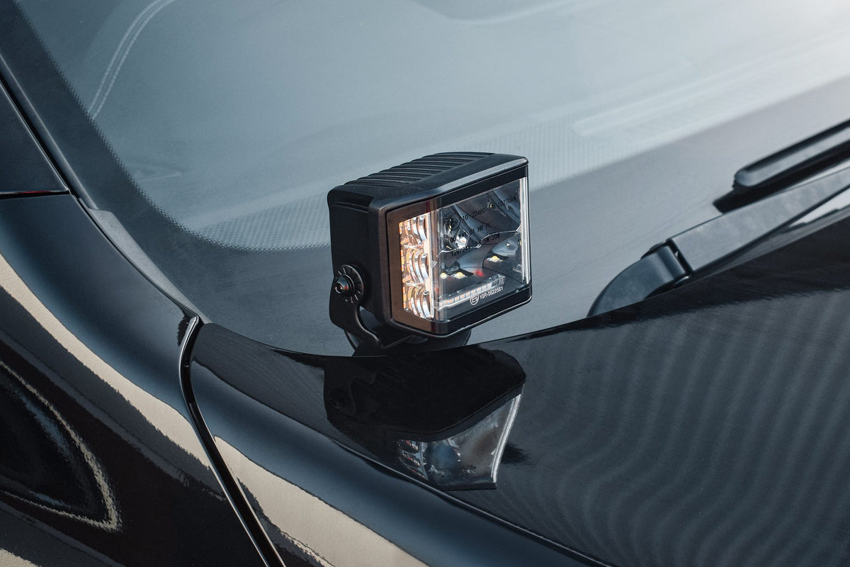 Stealth LED Mercedes X-Class Twin 4" Dark Force LED Bonnet Kit - 16,800 Lumens