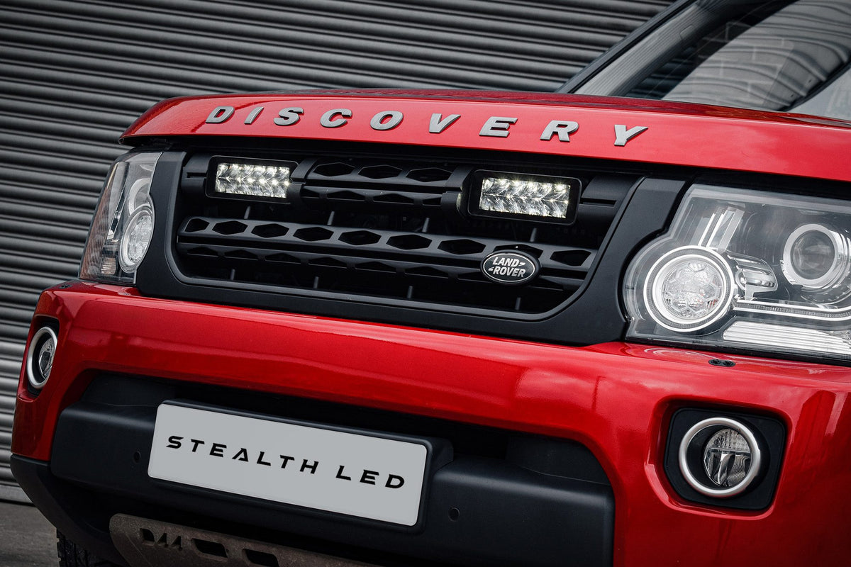 Stealth LED Land Rover Discovery 4.5 2013-2016 Twin 7" Luminous LED Integration Grille Kit - 10,080 Lumens