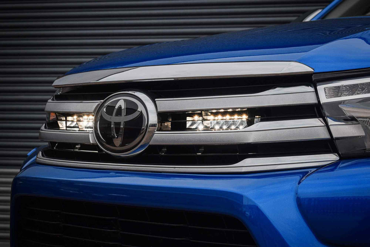Stealth LED Toyota Hilux MK8 2015-2020 Twin 10" Luminous LED Integration Grille Kit - 7,560 Lumens