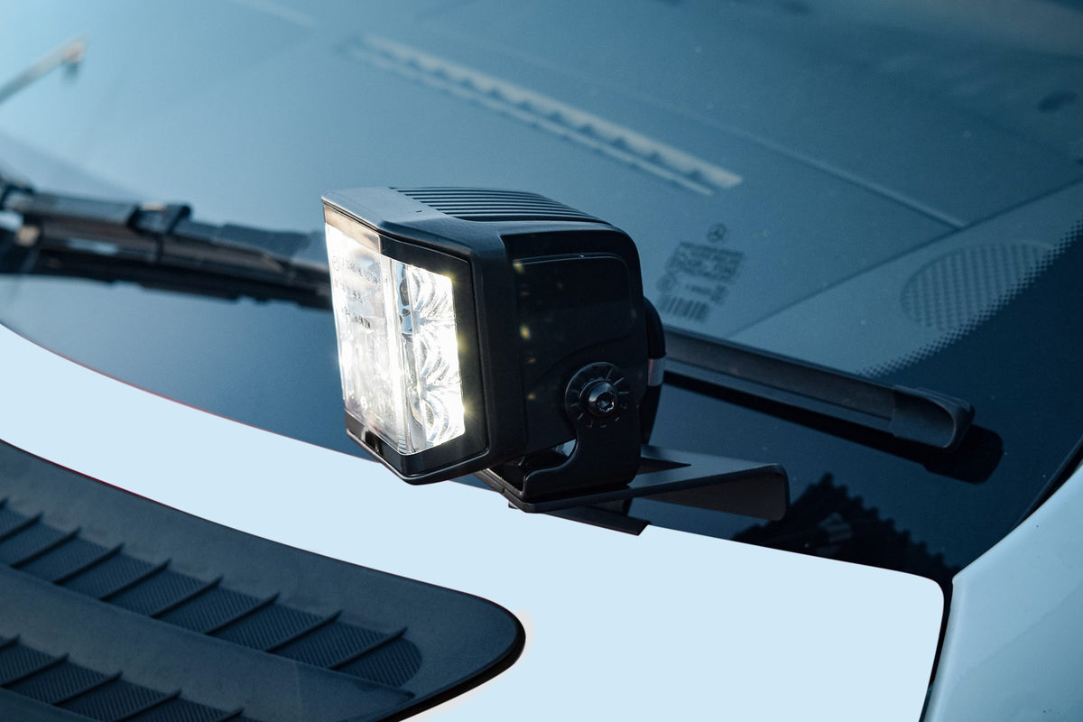 Stealth LED Mercedes Sprinter 2019+ Twin 4" Dark Force LED Bonnet Kit - 16,800 Lumens