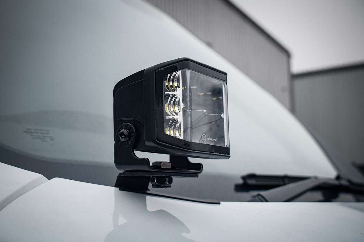Stealth LED Ford Transit 2015-2019 Twin 4" Dark Force LED Bonnet Kit - 16,800 Lumens