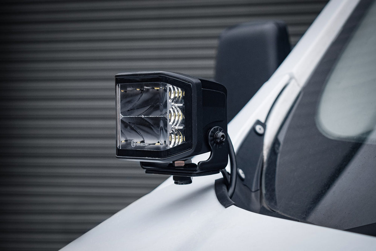 Stealth LED Ford Transit 2020+ Twin 4" Dark Force LED Bonnet Kit - 16,800 Lumens