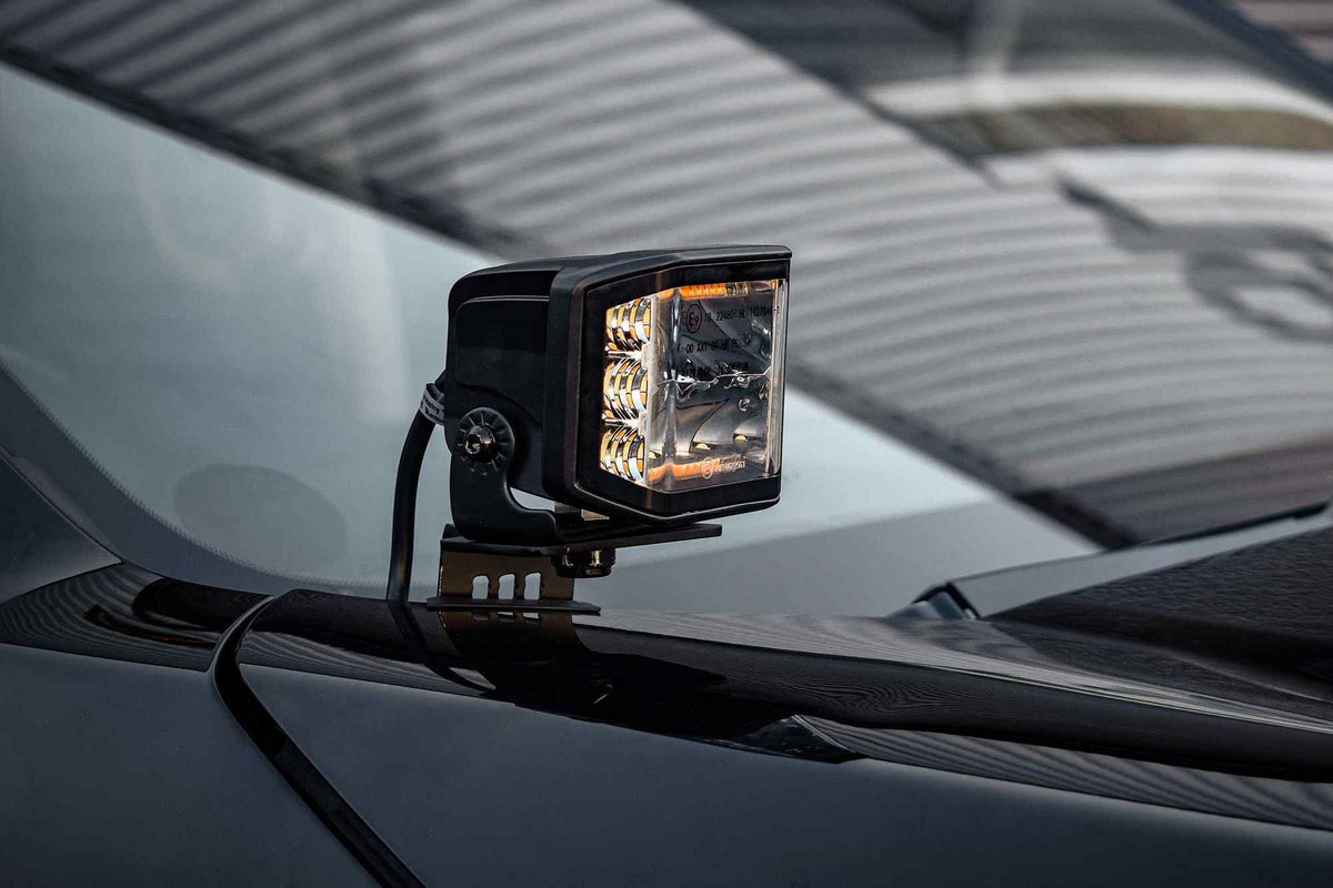 Stealth LED Nissan Navara D23 2015-2021 Twin 4" Dark Force LED Bonnet Kit - 16,800 Lumens