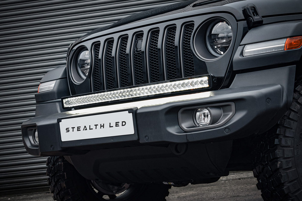 Stealth LED JEEP Wrangler JL 2019+ 40" Luminous LED Integration Grille Kit - 33,600 Lumens