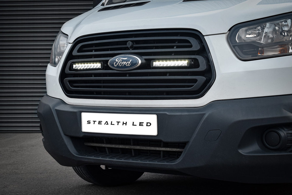 Stealth LED Ford Transit 2015-2019 Twin 10" Luminous LED Integration Grille Kit - 7,560 Lumens