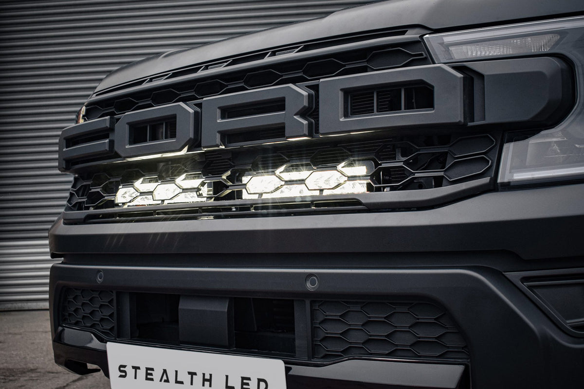 Stealth LED Ford Ranger T9 2023+ Twin 13" Luminous LED Integration Grille Kit - 20,160 Lumens