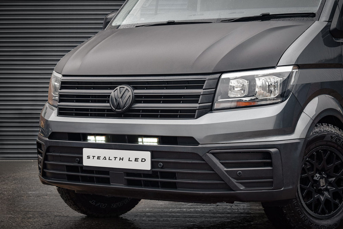 Stealth LED VW Crafter 2017+ Twin 6" Luminous LED Integration Grille Kit - 5,760 Lumens