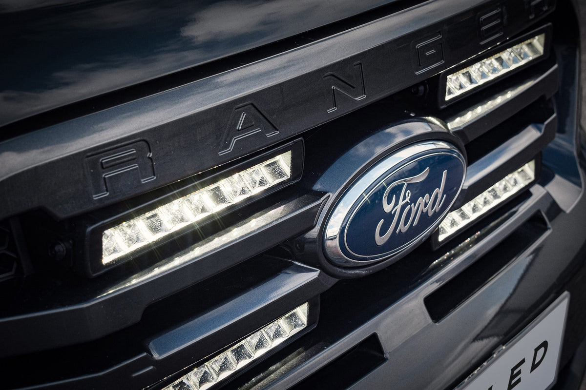 Stealth LED Ford Ranger T8 2018-2022 Quad 10" Luminous LED Integration Grille Kit - 15,120 Lumens
